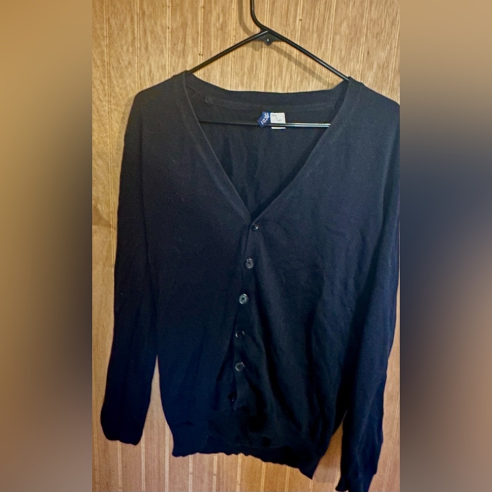 Dark blue button cardigan